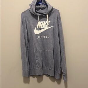 Nike Men's Light Blue Turtleneck Light Sweater